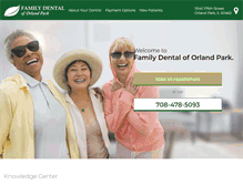 Tablet Screenshot of familydentalorlandpark.com